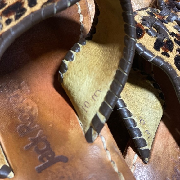 Jack Rogers furry leopard print sandal size 10M. - Picture 5 of 7
